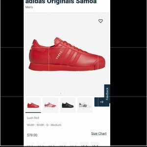 Men size 7.5 Adidas Samoa